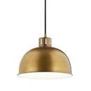 Kichler Zailey 9" 1 Light Pendant Natural Brass 52152NBR