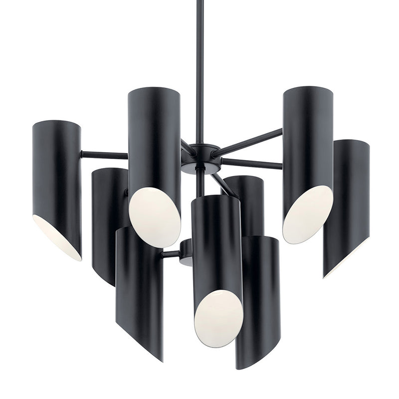 Kichler Trentino 9 Light Chandelier Black 52162BK