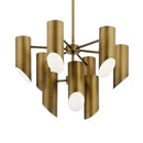 Kichler Trentino 9 Light Chandelier Natural Brass 52162NBR