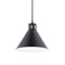 Kichler Zailey 9.5" 1 Light Pendant Black 52176BK