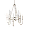 Kichler Kadas 36.25" 6 Light Chandelier with Clear Crystal Glass Polished Nickel 52209PN