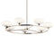 Kichler Pim 40" 7 Light Round Chandelier with Satin Etched Cased Opal Glass Polished Nickel 52225PN