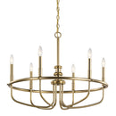 Kichler Capitol Hill 22" 6 Light Chandelier Classic Bronze 52304CLZ