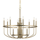 Kichler Capitol Hill 30.75" 12 Light Chandelier Classic Bronze 52305CLZ