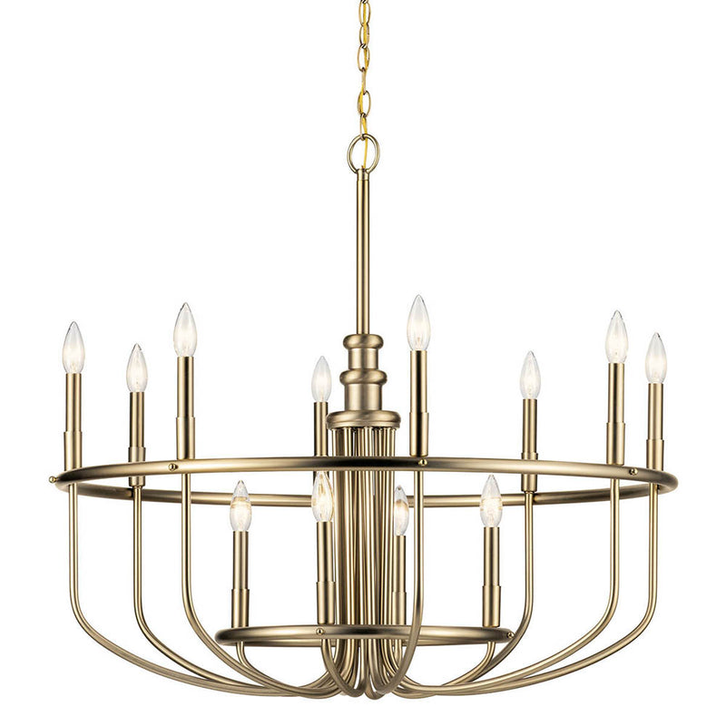 Kichler Capitol Hill 30.75" 12 Light Chandelier Classic Bronze 52305CLZ