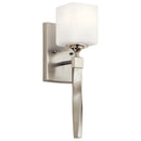 Kichler Marette 5 " 1 Light Wall Sconce with Satin Etched Cased Opal Glass Brushed Nickel 55000NI