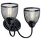 Kichler Voclain 16" 2 Light Vanity Light with Mesh Shade Black 55042BK