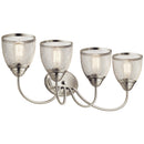 Kichler Voclain 32" 4 Light Vanity Light with Mesh Shade Brushed Nickel 55044NI