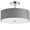 Dainolite 3 Light Incandescent Semi Flush Pc W/ Grey Shade 571-143SF-PC-GRY