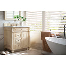 James Martin Bristol 30" Single Vanity Vintage Vanilla with 3 cm Classic White Quartz Top 157-V30-VV-3CLW