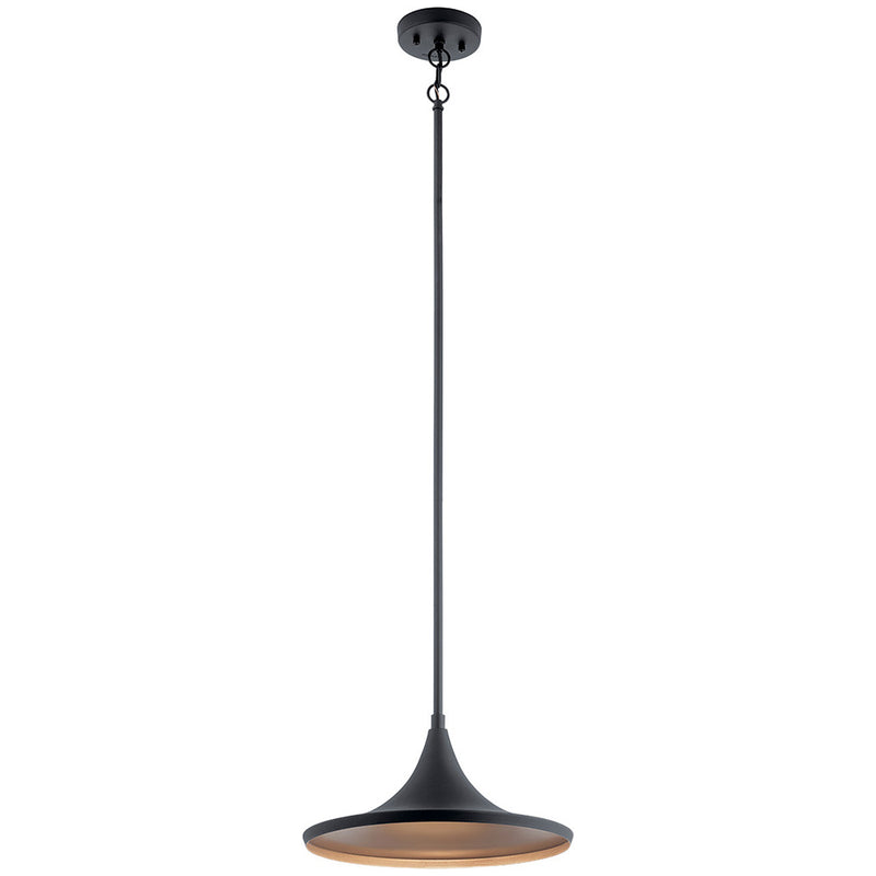 Kichler Elias LED 3000K 14" Pendant Textured Black 59031BKTLED