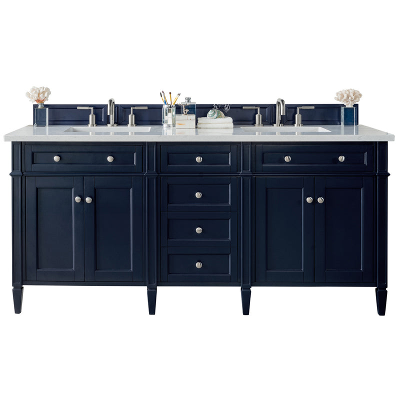 James Martin Brittany 72" Victory Blue Double Vanity 650-V72-VBL