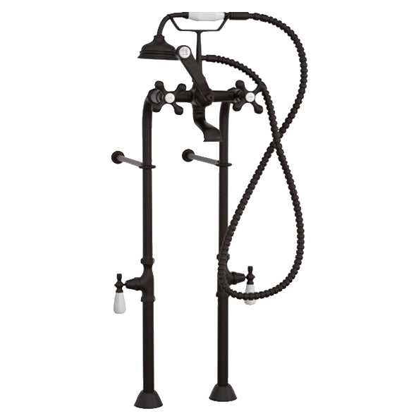 Cambridge Plumbing Clawfoot Tub Freestanding Faucet & Hand Held Shower Combo BRZ