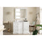 James Martin De Soto 48" Single Vanity Bright White with 3 cm Classic White Quartz Top 825-V48-BW-3CLW