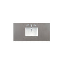 James Martin Copper Cove Encore 48" Single Vanity Silver Gray with 3 cm Gray Expo Quartz Top 301-V48-SL-3GEX