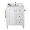 James Martin Copper Cove Encore 30" Single Vanity Bright White with 3 cm Eternal Jasmine Pearl Quartz Top 301-V30-BW-3EJP