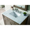 James Martin Chicago 36" Whitewashed Walnut Single Vanity with 3 cm Carrara Marble Top 305-V36-WWW-3CAR