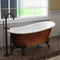 Cambridge Plumbing Cast Iron Clawfoot Bathtub 61"x30" Bronze Finish No Faucet Drilling