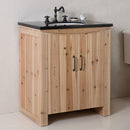 Bellaterra 30" Single Sink Vanity Solid Fir Natural 6001-30-NL-BG