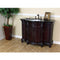 Bellaterra 48" Single Sink Vanity Wood Dark Mahogany Black Galaxy 600161-DM-BG