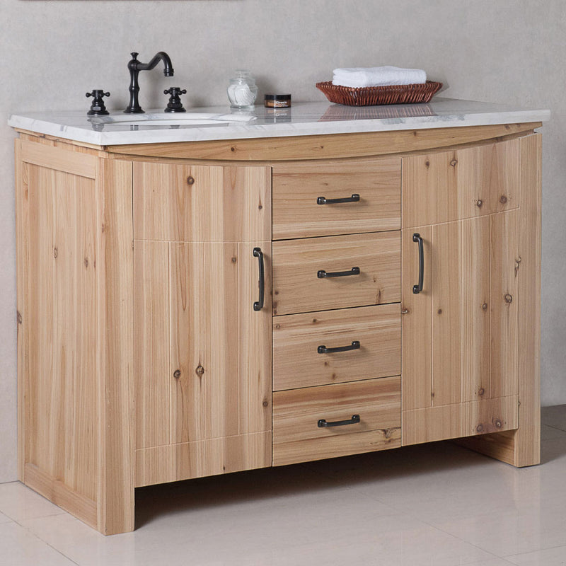 Bellaterra 48" Single Sink Vanity Solid Fir Natural 6001L-48-NL-JW