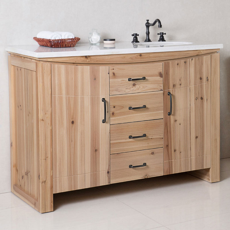 Bellaterra 48" Single Sink Vanity Solid Fir Natural 6001R-48-NL-JW