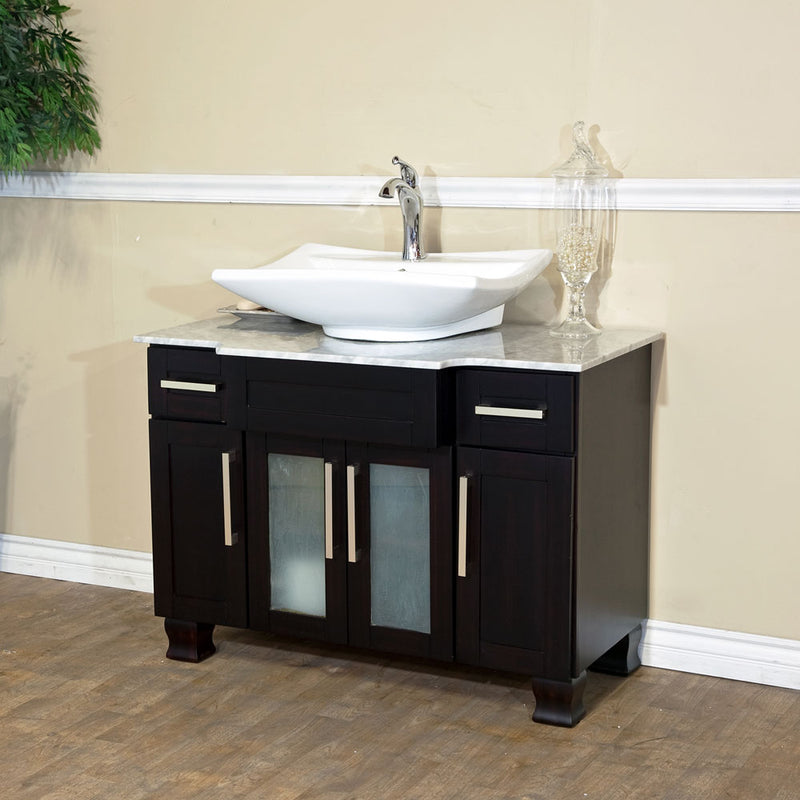 Bellaterra 40" Single Sink Vanity Dark Mahogany 604023B