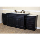 Bellaterra 93" Double Sink Vanity Dark Mahogany 605522C