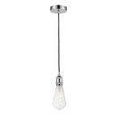 Edison Mini Pendant shown in the Polished Chrome finish