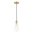 Edison Mini Pendant shown in the Satin Gold finish