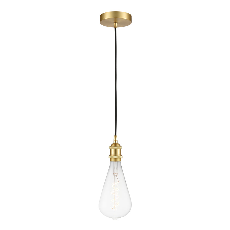 Edison Mini Pendant shown in the Satin Gold finish