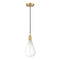 Edison Mini Pendant shown in the Satin Gold finish