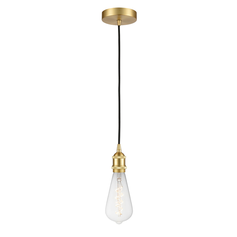 Edison Mini Pendant shown in the Satin Gold finish