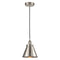 Appalachian Mini Pendant shown in the Brushed Satin Nickel finish with a Brushed Satin Nickel shade