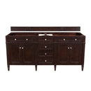 James Martin Brittany 72" Double Cabinet Burnished Mahogany 650-V72-BNM