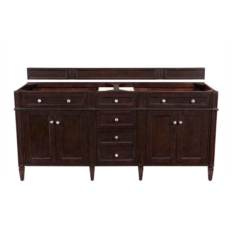 James Martin Brittany 72" Double Cabinet Burnished Mahogany 650-V72-BNM