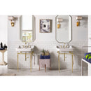 James Martin Wellington 24" Single Console Single Sink with Brass Finish Stand 318-V24-BRS-CRM