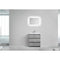 Alma Vanity Alma Edison 30" Cement Gray Vanity with Integrated White Sink EDISON30-CG