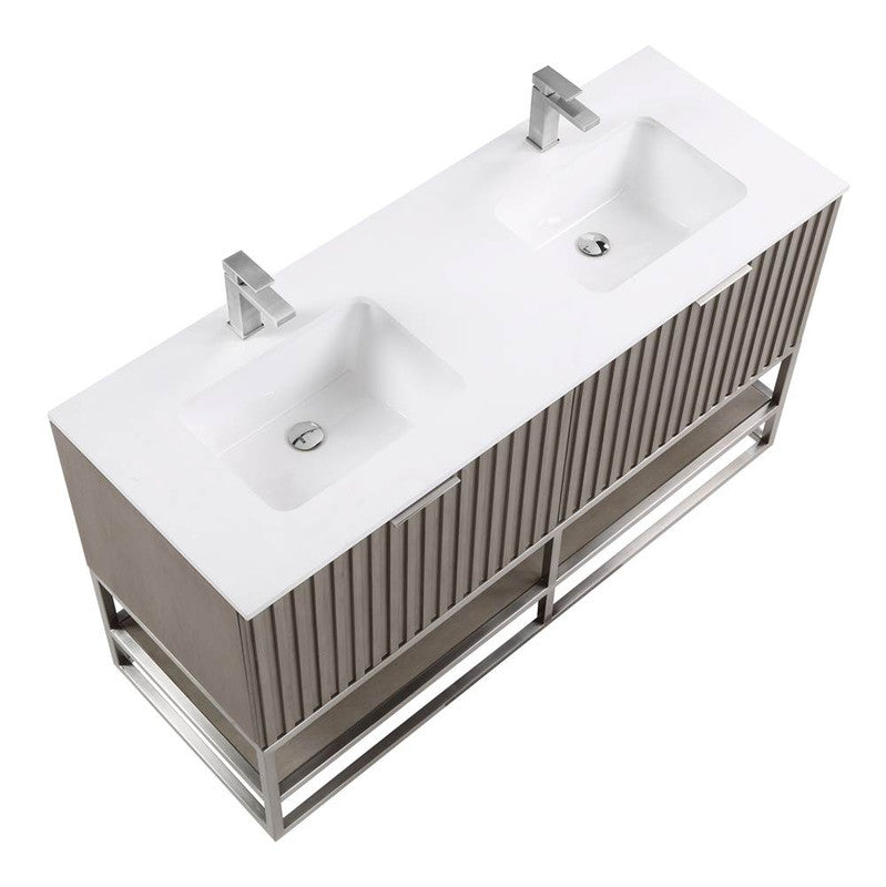 Bemma Terra 60" Double Bathroom Vanity Set