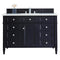 James Martin Brittany 48" Victory Blue Single Vanity with 3 cm Classic White Quartz Top 650-V48-VBL-3CLW