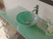 Cambridge Plumbing 48" Solid Wood Glass Vessel Sink Set PC