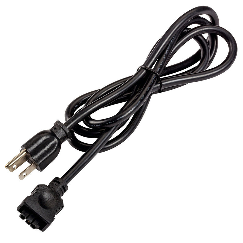 Kichler 4U 6U Under Cabinet 3-Prong Cord Black 6UCORDBK