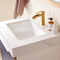 Alicante 24" Single Sink Bath Vanity in Blue with White Sintered Stone Top and Mirror