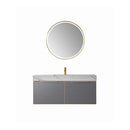 Vinnova Design Alicante 48" Vanity with White Sintered Stone Countertop and Undermount Sink