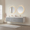 Vinnova Design Alicante 84" Double Sink Bath Vanity with White Sintered Stone Top