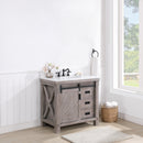 Cortes 36" Single Sink Bath Vanity with White Composite Countertop