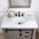 Cortes 36" Single Sink Bath Vanity with White Composite Countertop