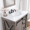 Cortes 36" Single Sink Bath Vanity with White Composite Countertop