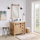 Cortes 36" Single Sink Bath Vanity with White Composite Countertop