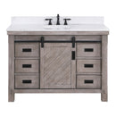 Cortes 48" Single Sink Bath Vanity with White Composite Countertop